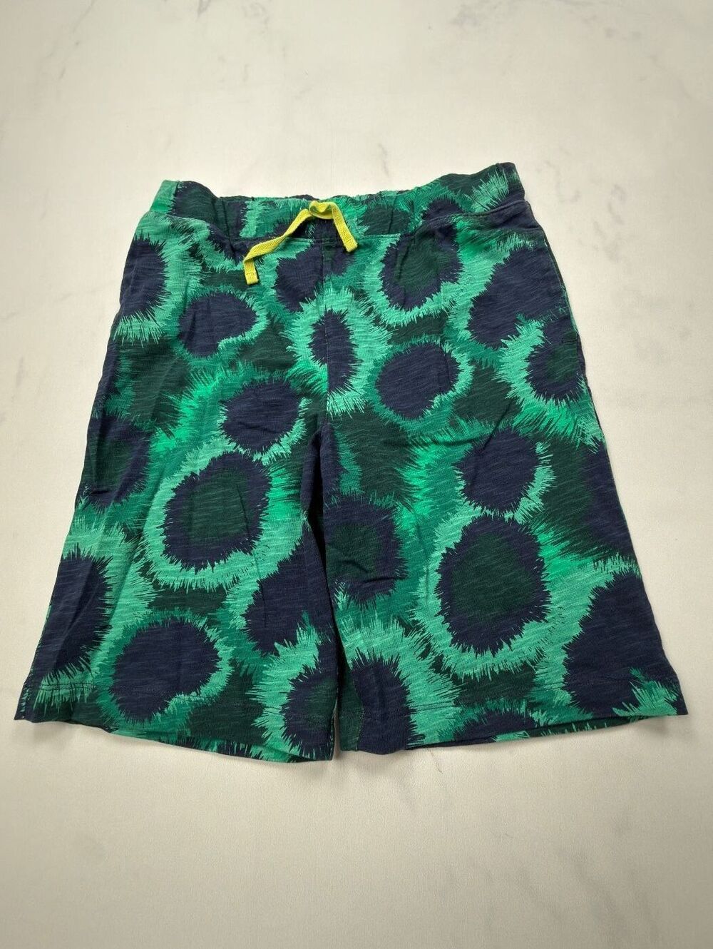 Spotted Zebra Shorts Green Abstract Print Summer Relaxed Fit - Boys XXL
